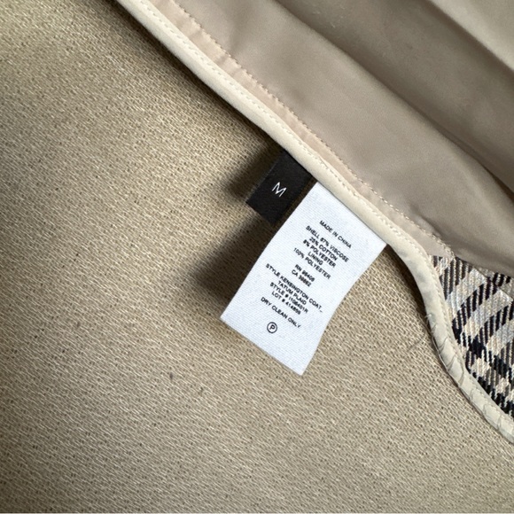 GUC Theory Plaid Long Coat Size M - Picture 8 of 12